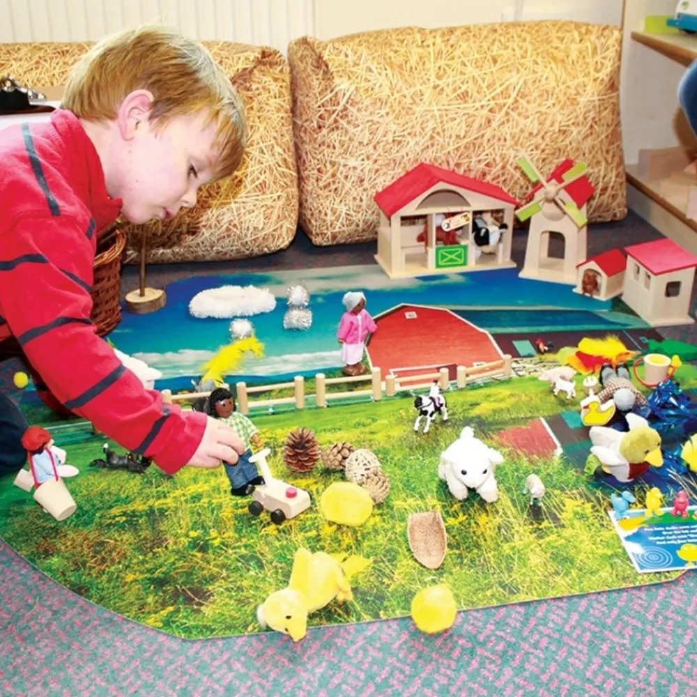 HOPTOYS Stimulation Sensorielle*Planche Decor La Ferme