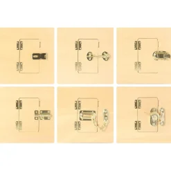 HOPTOYS Motricité Fine*Planches A Fermeture Par 6
