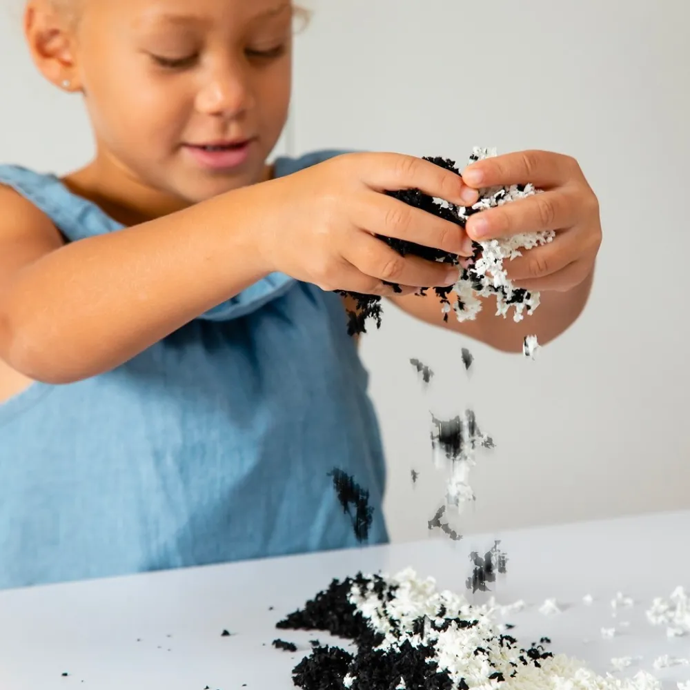 HOPTOYS Pâtes À Modeler Multisensorielles*Playfoam Pluffle Twist - Noir Et Blanc