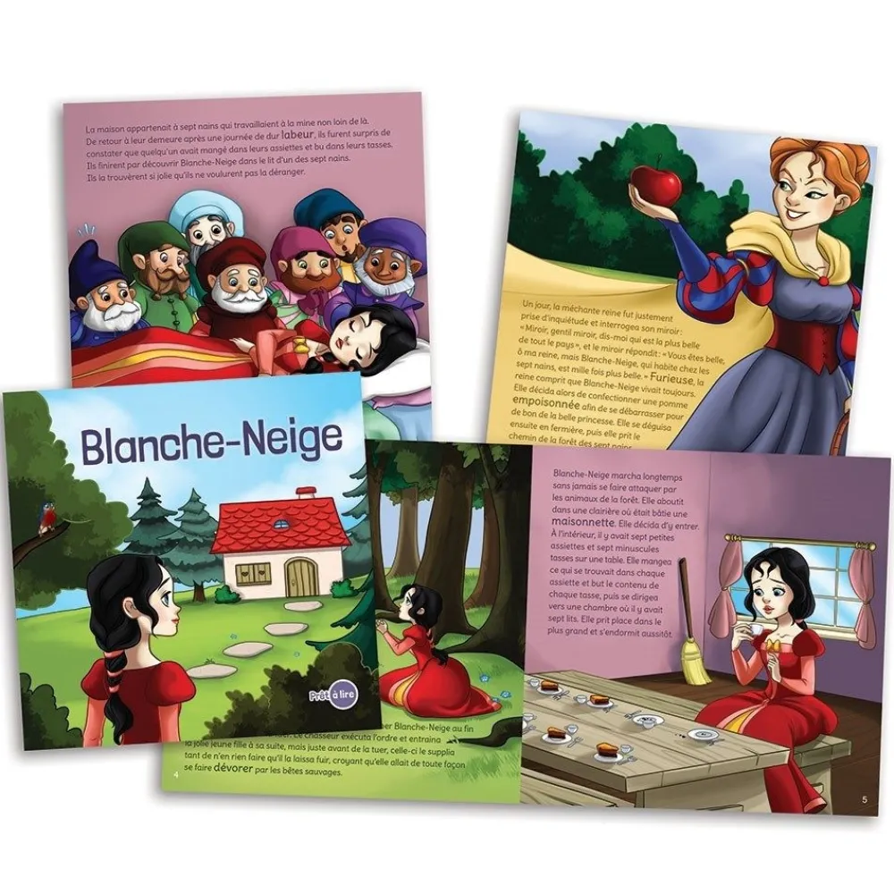 HOPTOYS Jeux Éducatifs*Pret A Lire 2 - Blanche-Neige