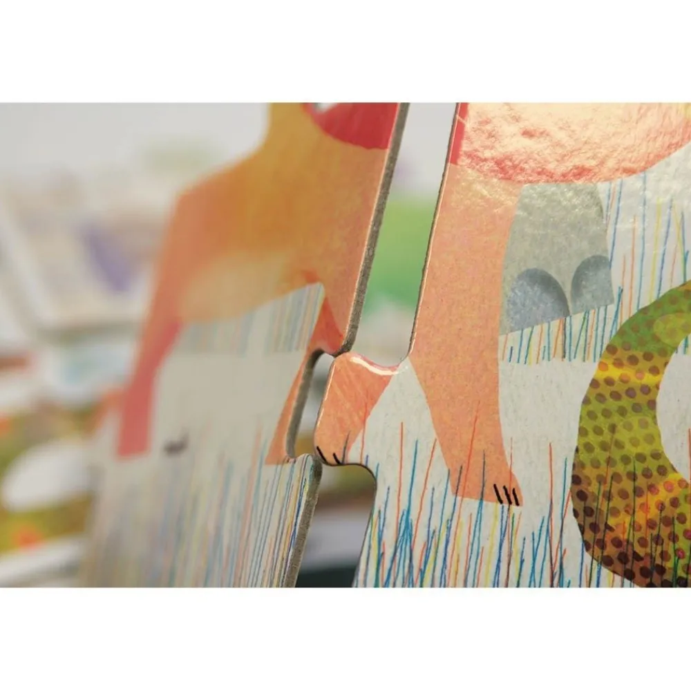 HOPTOYS Attention, Attention Divisee, Concentration<Puzzle Animaux Geant 36 Pieces