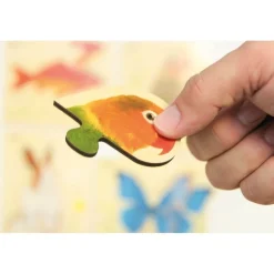 HOPTOYS Jeux Éducatifs*Puzzle Bois Animaux Par 4