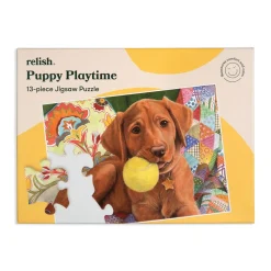 HOPTOYS Stimulation Motrice*Puzzle Ergonomique - Chiot - 13 Pieces
