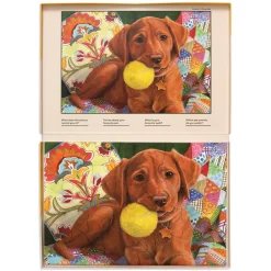 HOPTOYS Stimulation Motrice*Puzzle Ergonomique - Chiot - 13 Pieces