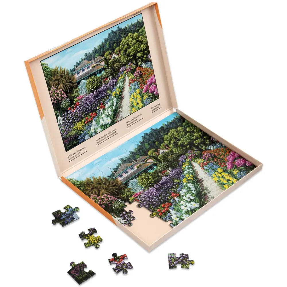 HOPTOYS Idees Cadeaux Pour Une Personne A Haut Potentiel*Puzzle Ergonomique Jardin De Monet - 63 Pieces