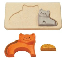 HOPTOYS Jeux Éducatifs*Puzzle Famille Chat