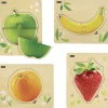 HOPTOYS Jeux Éducatifs*Puzzles Bois Fruits Par 4