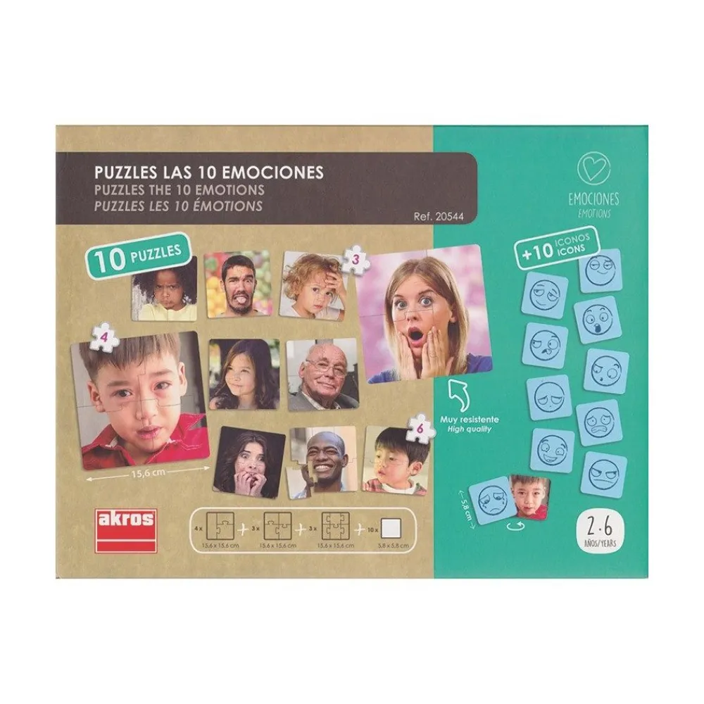 HOPTOYS Les Praxies<Puzzles Émotions