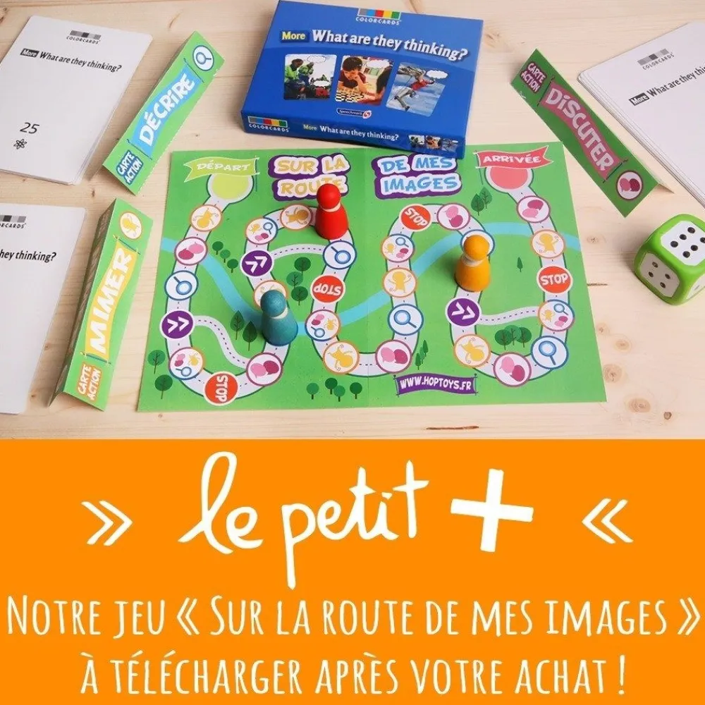 HOPTOYS Habiletés Sociales & Émotions*Que Pensent-Ils - Colorcards