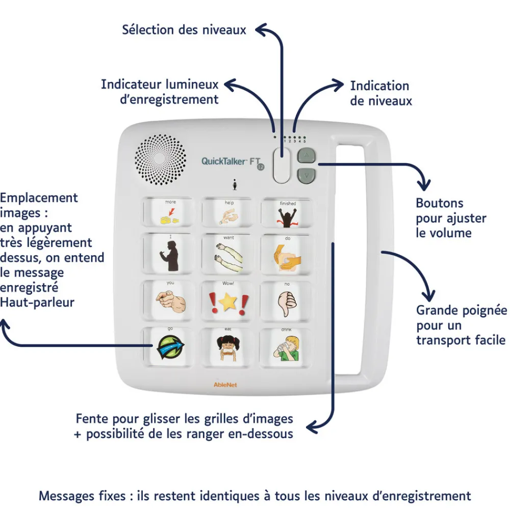 HOPTOYS Communication Non Verbale<Quicktalker 12