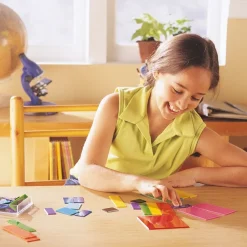 HOPTOYS Dyscalculie*Rainbow Fraction : Carres D'Apprentissage