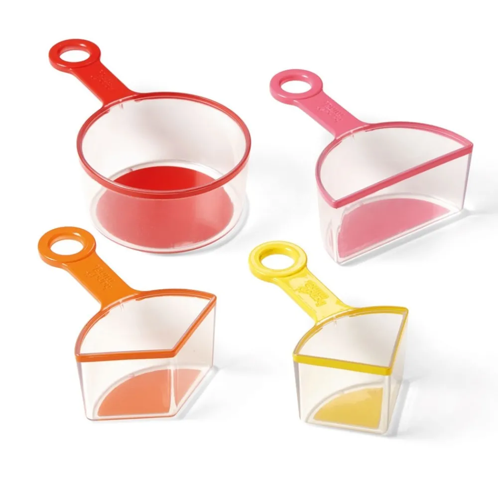 HOPTOYS Dyscalculie*Rainbow Fraction : Tasses A Mesurer X 4