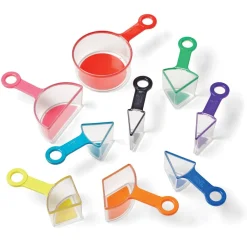 HOPTOYS Dyscalculie*Rainbow Fraction : Tasses A Mesurer X 9