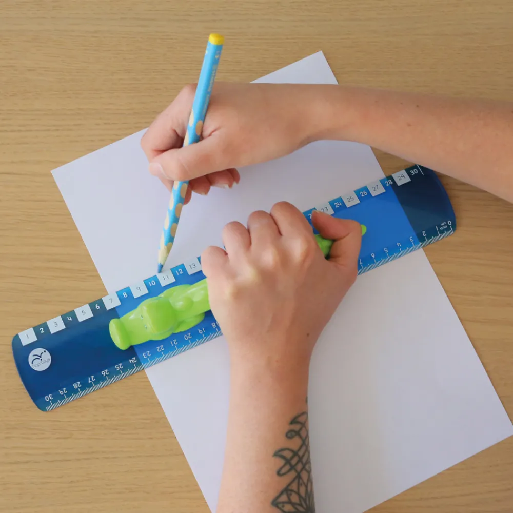 HOPTOYS Aides Motivationnelles, Recompenses, Renforcateurs<Regle Avec Poignee Crocodile