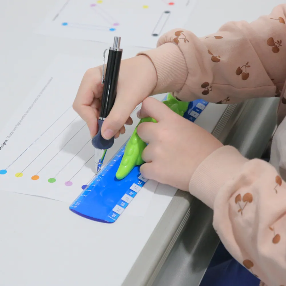 HOPTOYS Aides Motivationnelles, Recompenses, Renforcateurs<Regle Avec Poignee Crocodile