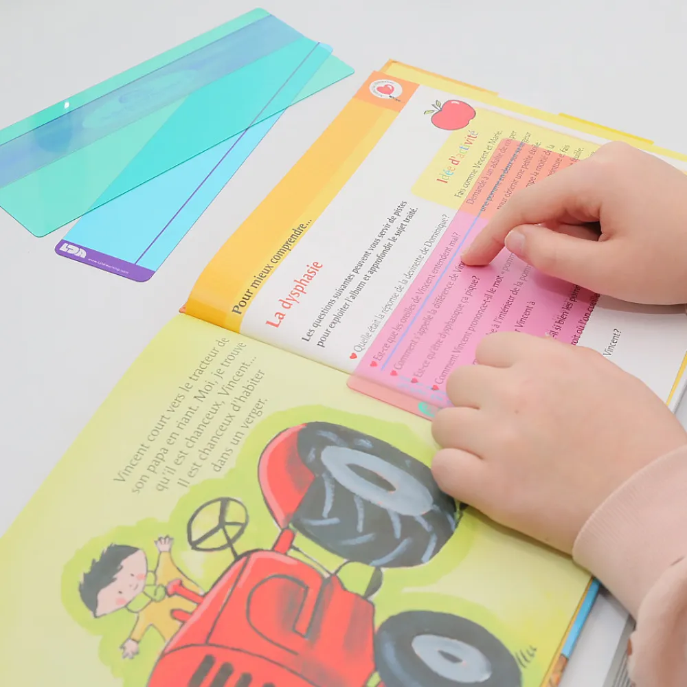 HOPTOYS Lecture<Regles De Lecture Colorees - Souligner X 10