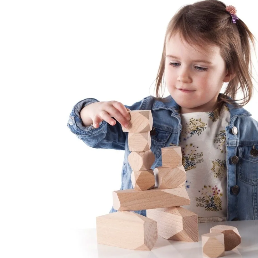 HOPTOYS Stimulation Cognitive*Rochers De Construction En Bois