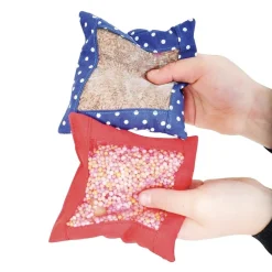 HOPTOYS Stimulation Tactile*Sacs Sensoriels Avec Fenetres - Lot De 6