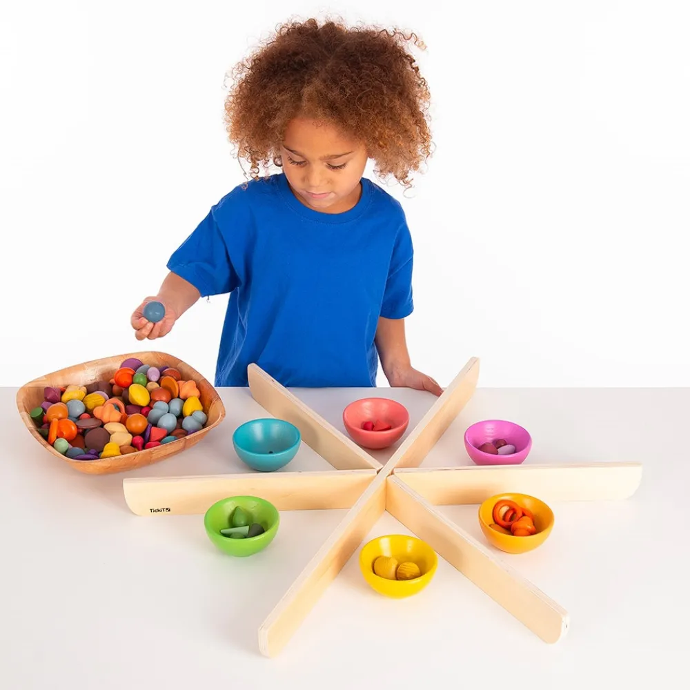HOPTOYS Developpement Sensorimoteur<Separateurs En Bois Table De Decouverte Lumineuse