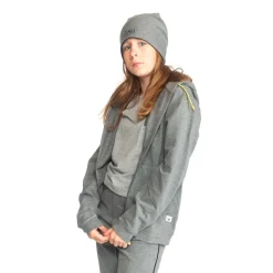 HOPTOYS Vêtements Besoins Spécifiques*Sweat A Capuche Zippe Enfant - Gris