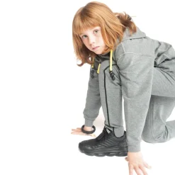 HOPTOYS Vêtements Besoins Spécifiques*Sweat A Capuche Zippe Enfant - Gris