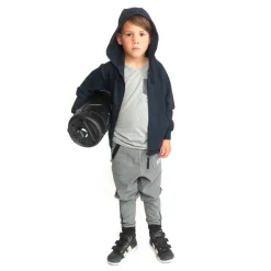HOPTOYS Vêtements Besoins Spécifiques*Sweat A Capuche Zippe Enfant - Bleu