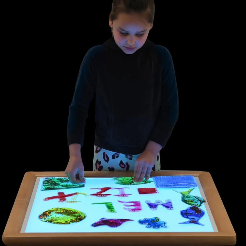 HOPTOYS Jeux Éducatifs Sensoriels*Table Lumineuse Avec Pieds Reglables