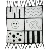 HOPTOYS Produits Lumineux Et Contrastes*Tapis Sensoriel Noir Et Blanc