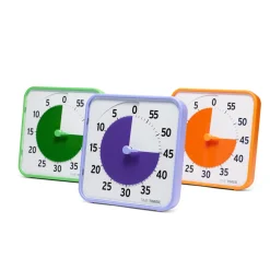 HOPTOYS Organisation Spatio-Temporelle<Time Timer Moyen - Set De Classe Couleurs Secondaires