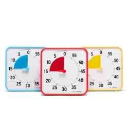 HOPTOYS Organisation Spatio-Temporelle<Time Timer Moyen - Set De Classe Couleurs Primaires
