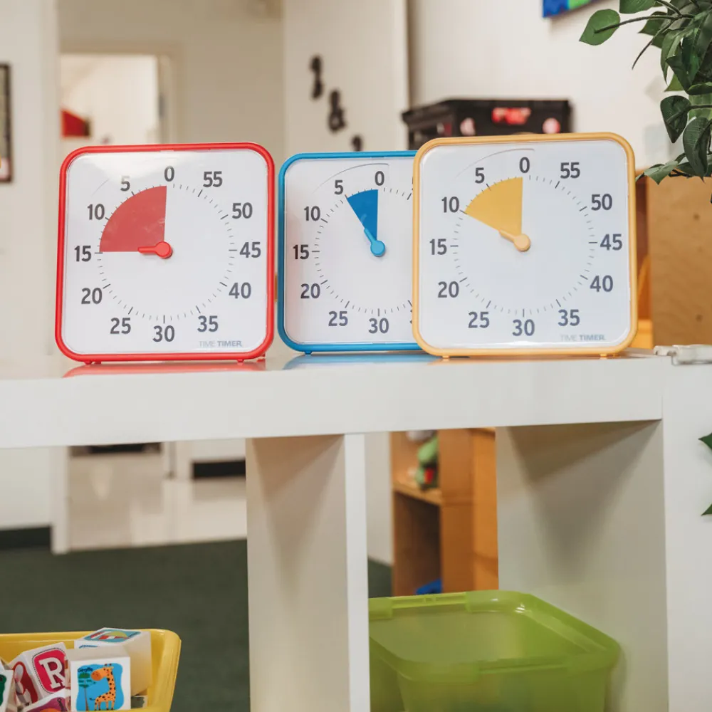 HOPTOYS Organisation Spatio-Temporelle<Time Timer Moyen - Set De Classe Couleurs Primaires