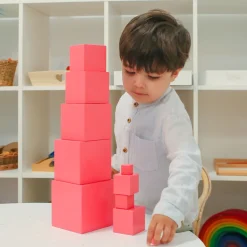 HOPTOYS Coordinations Oculomotrices<Tour D'Empilage Rose Montessori