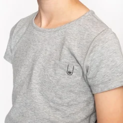 HOPTOYS Vêtements Besoins Spécifiques*T-Shirt Ultra Doux - Accent Gris