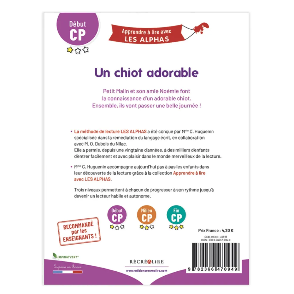 HOPTOYS Lecture<Un Chiot Adorable