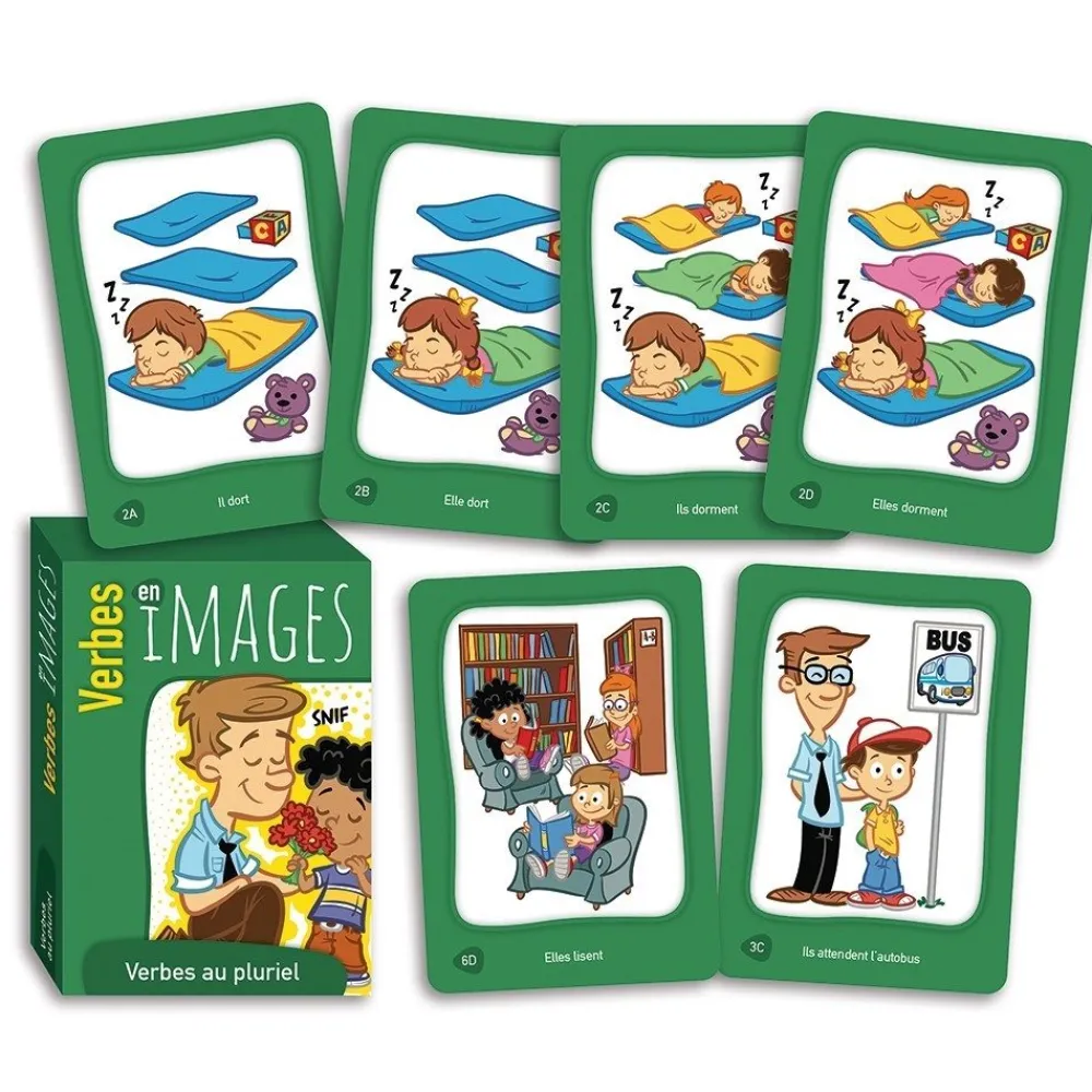 HOPTOYS Lexique, Imagerie, Langage Oral<Verbes En Images-Verbes Au Pluriel