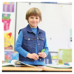 HOPTOYS Apprendre A S'Autoreguler*Veste En Jean Sans Manche Lestee